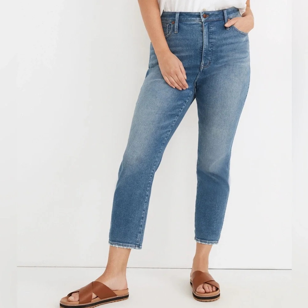 Madewell High Rise Stovepipe Crop Jeans Ditmas Wash Women’s 32